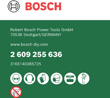 Zestaw otwornic Bosch z akcesoriami | 44 mm 7-częściowy - 2609255636