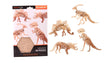 Drewniane puzzle 3D z dinozaurami firmy Johntoy John
