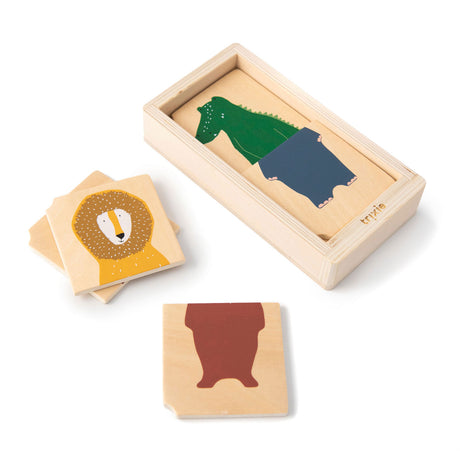Drewniane puzzle Trixie ze zwierzętami