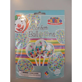 Balony konfetti Globos 30cm, 6 sztuk w woreczku