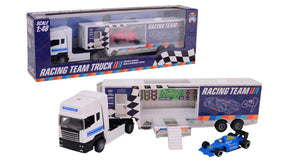 Ciężarówka Johntoy John Toy Racing Team w skali 1:48 37x7x12,5cm