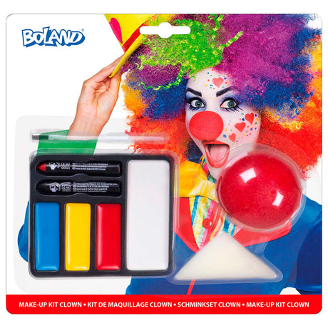 Zestaw farb do twarzy Boland Klaun z nosem klauna