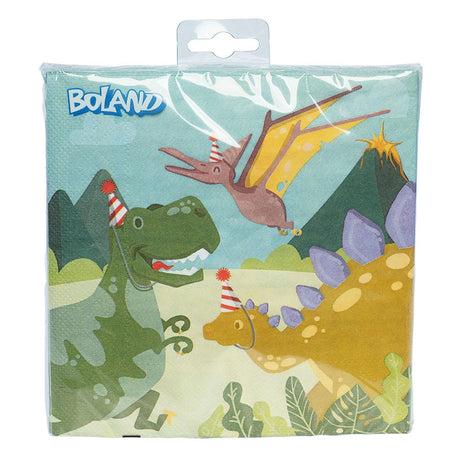 Serwetki Boland Dino Party, 33x33cm