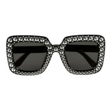 Okulary imprezowe Boland w kolorze bling bling czarne