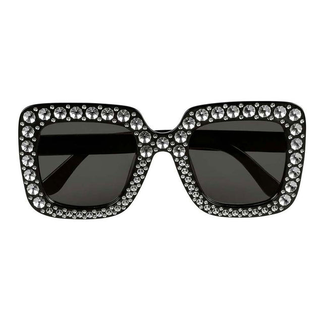 Okulary imprezowe Boland w kolorze bling bling czarne