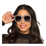 Okulary imprezowe Boland w kolorze bling bling czarne