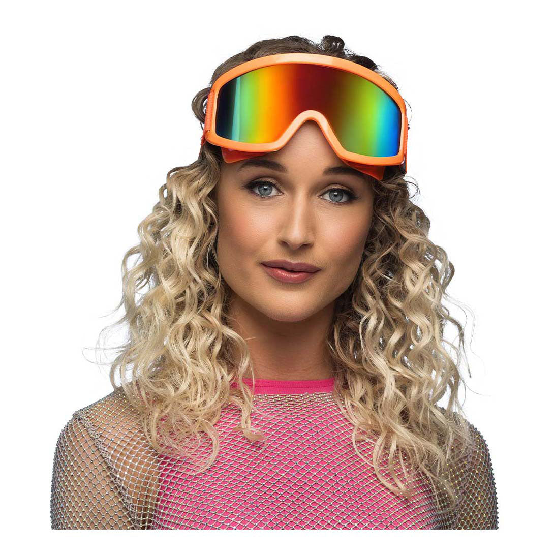 Gogle narciarskie Boland Party w neonowo pomarańczowym kolorze
