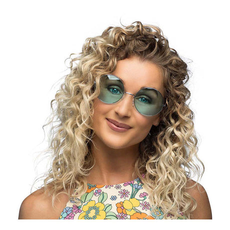 Okulary imprezowe Boland hippie XL zielone