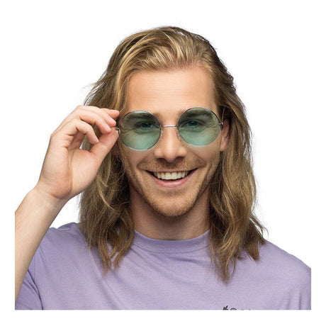 Okulary imprezowe Boland hippie XL zielone