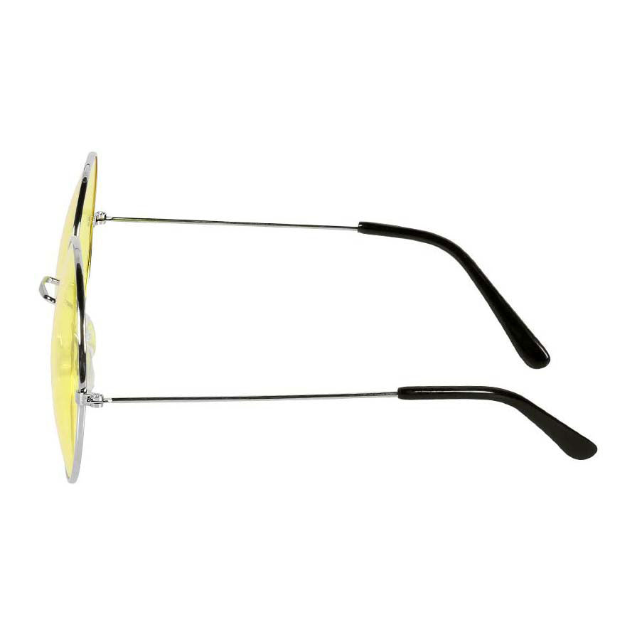 Okulary imprezowe Boland hippie XL żółte