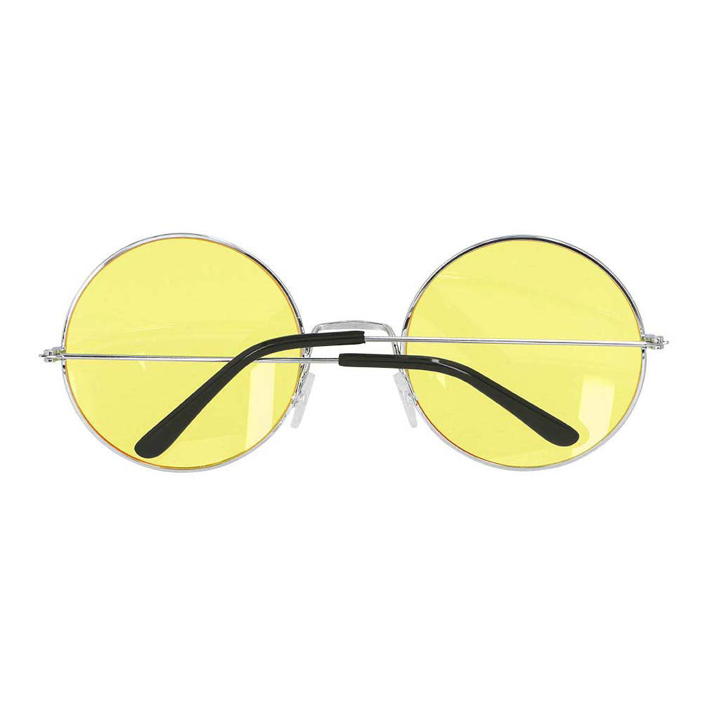 Okulary imprezowe Boland hippie XL żółte
