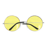 Okulary imprezowe Boland hippie XL żółte