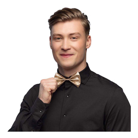 Muszka Boland brokatowa złota