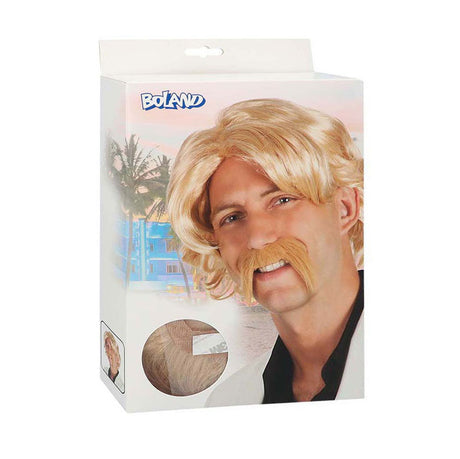 Peruka Boland w kolorze blond z wąsami