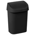 Obrotowy kosz na śmieci Curver Mistral 9 l, czarny, 25x17,9x35,7cm