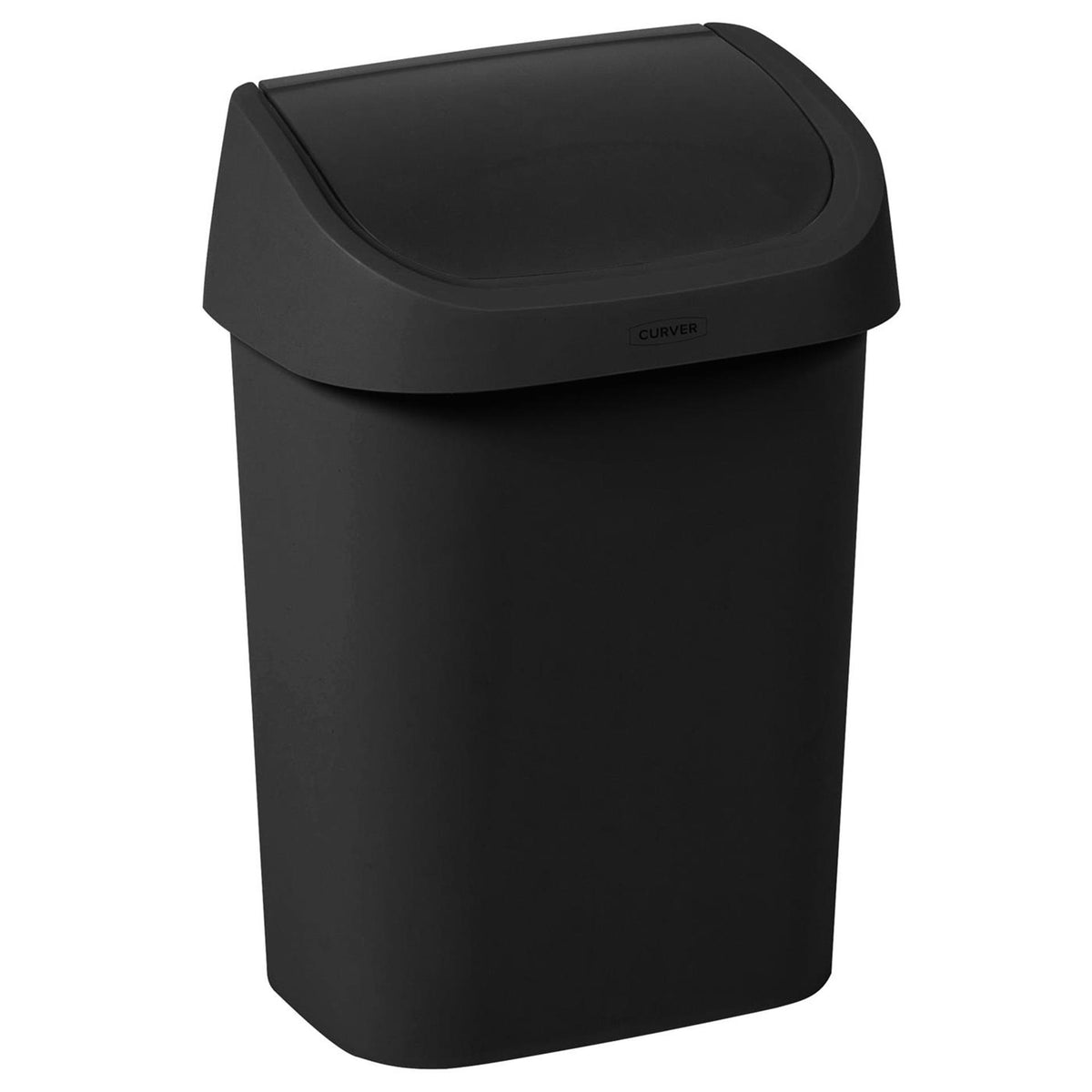 Obrotowy kosz na śmieci Curver Mistral 9 l, czarny, 25x17,9x35,7cm