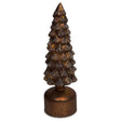 Mansion atmosphere kerstboom led draaiend brons 9x29cm