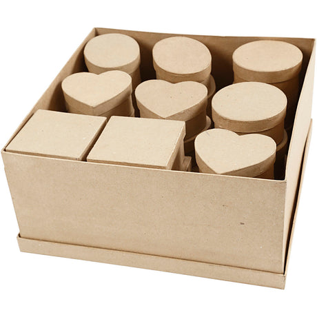 Firma Creativ http: www.cchobby.nl średnie-pudełka-h-5-cm-d-10-12-cm-28-piece-1-box