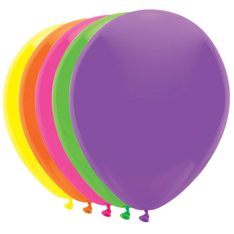 Balony Białobrodego Haza 5 neonowych kolorów, 10 szt.