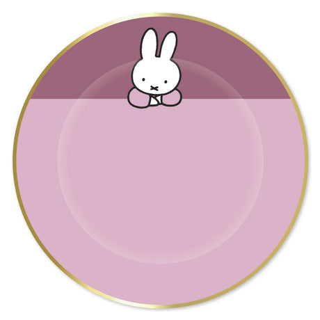 Haza białe płytki do brody Miffy różowe, 8 szt.