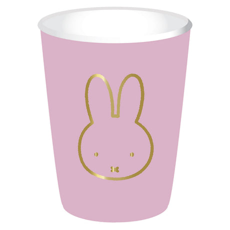 Haza białe miseczki na brodę Miffy różowe, 8 szt.