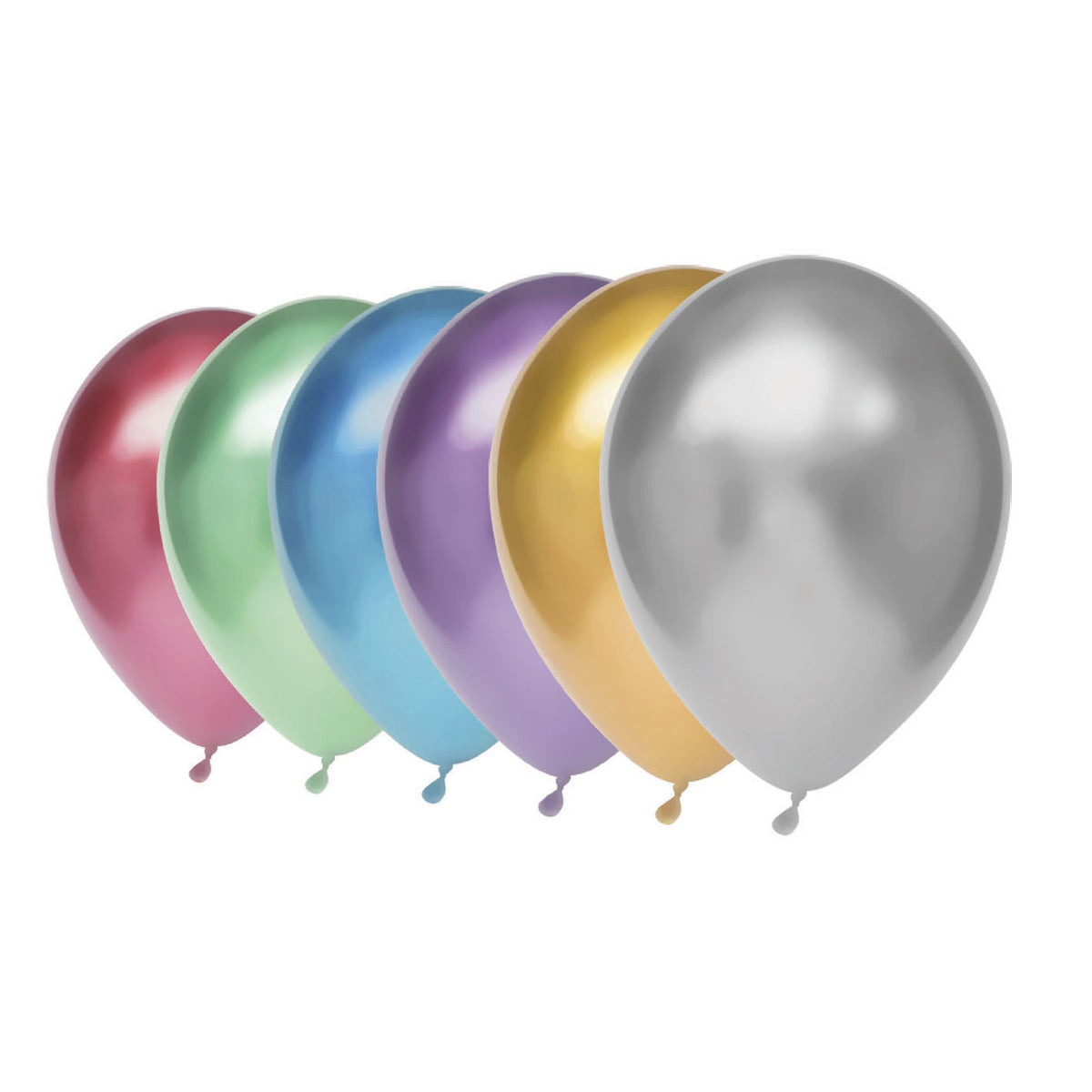 Balony Haza Białobrody metaliczne, 6 szt.