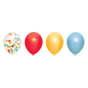 Balony Haza Białobrody mix tęczowy, 6 szt.