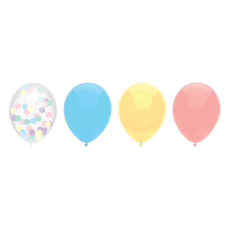 Balony Haza Białobrody mix pasteli, 6 szt.