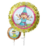 Haza witbaard folieballon fien teun - 45cm