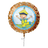 Haza witbaard folieballon fien teun - 45cm