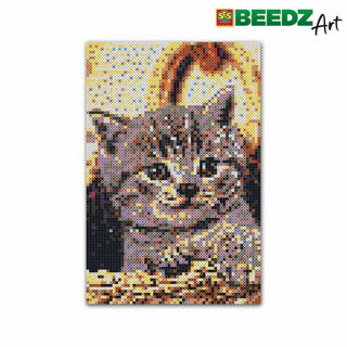 Ses beedz art: żelazko na koralikach kot | 2 szt