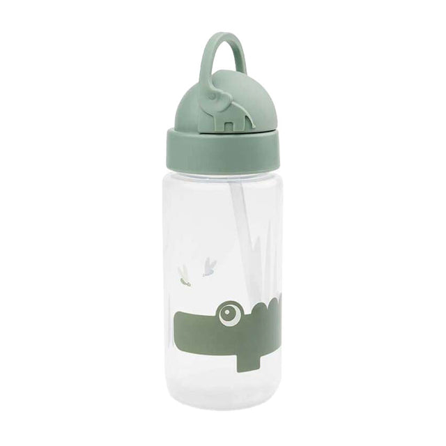 Done by Deer słomkowy kubek croco green, 350ml
