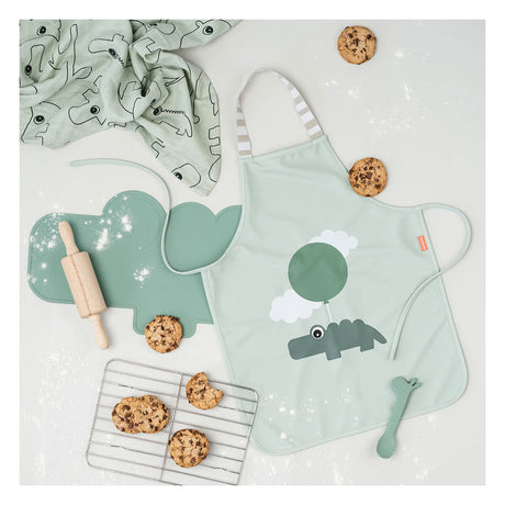Done by deer waterdicht kinderschort happy clouds - groen