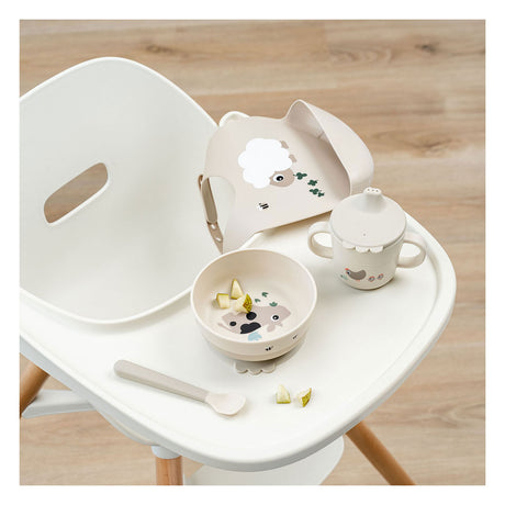 Done by deer foodie eerste maaltijdset met zuignap tiny farm - zand