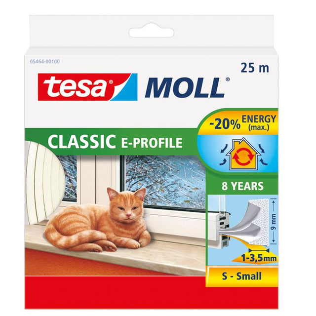 Tesa 1003331 - profil moll cl.e biały 25m | 10 sztuk