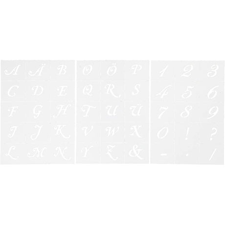 Firma Creativ https: www.cchobby.nl litery-i-cyfry-szablon-h-20-30-mm-a5-arkusz-148x210-mm-3-arkusz-1-pudełko