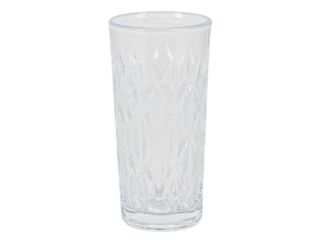 Glas whiskey water m relief 330ml 15cm 6 stuks