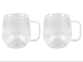 Dubbelwandig glas lines 2-delig
