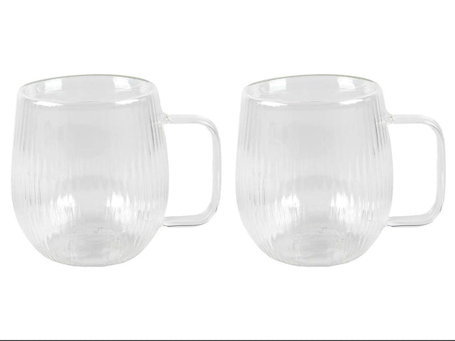 Dubbelwandig glas lines 2-delig
