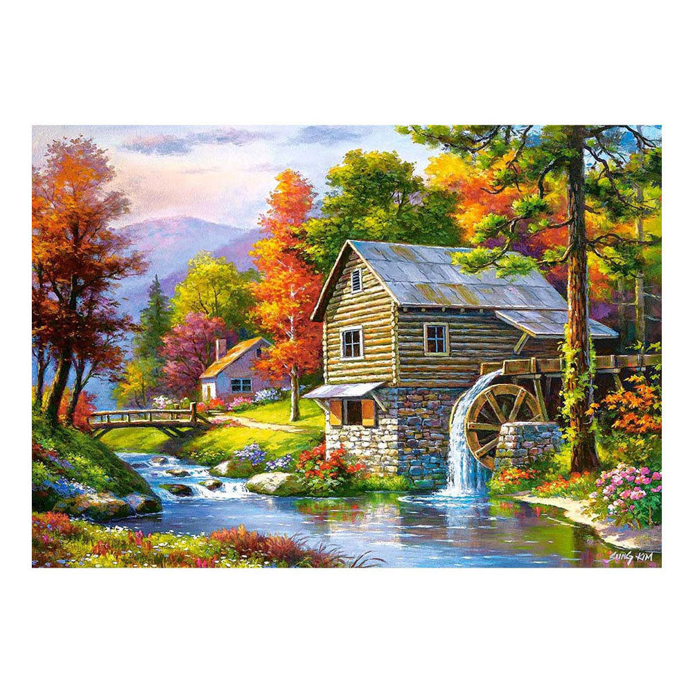 Stary młyn Sutterland Castorland – puzzle – 500 elementów – satynowe wykończenie – idealne dopasowanie – europejska jakość