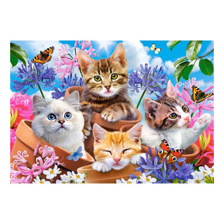 Puzzle Castorland kocięta z kwiatami, 500 szt.