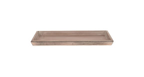 Tray mdf 39x15x2,5cm antique grey-wash