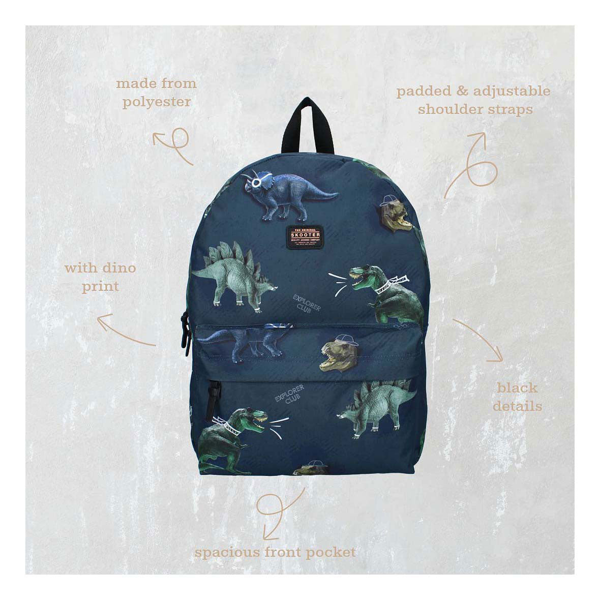 Plecak Vadobag Skooter Explorer Club Dino