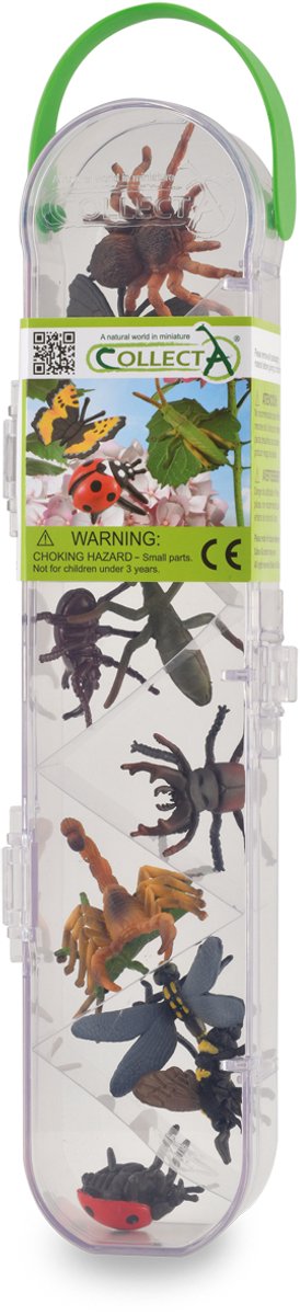Mini zestaw figurek Collecta - 12 owadów - owady - ręcznie malowane - miniatura