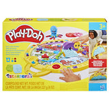 Play-Doh Hasbro mata do zabawy „złóż i weź” - modelina - 4 słoiczki play-doh - łatwe do przechowywania - rękodzieło dla dzieci