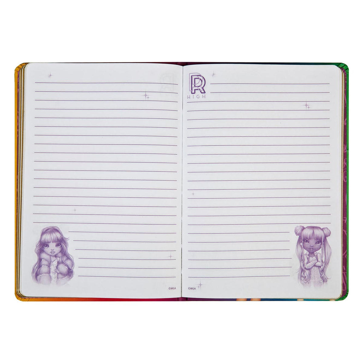 Rainbow High Notebook z zamknięciem magnetycznym