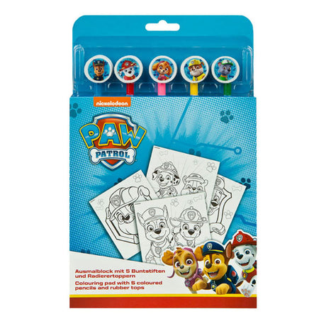 Undercover Color Block PAW Patrol z 5 kolorowymi ołówkami