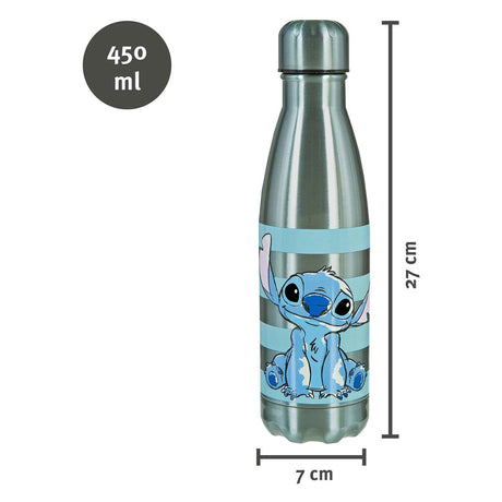Ścieg podszywkowy - termos ze stali nierdzewnej - 500ml - niebieski - z nadrukiem graficznym