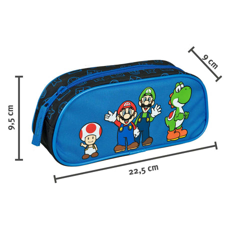 Piórnik Undercover Super Mario niebieski, zapinany na zamek