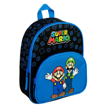 Plecak Undercover z przednią kieszenią Super Mario w kolorze niebieskim